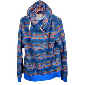 Wanakome Hoodie Mens Sz XXL Aztec Gorp Oversized Hooded Sweatshirt Boho Colorful